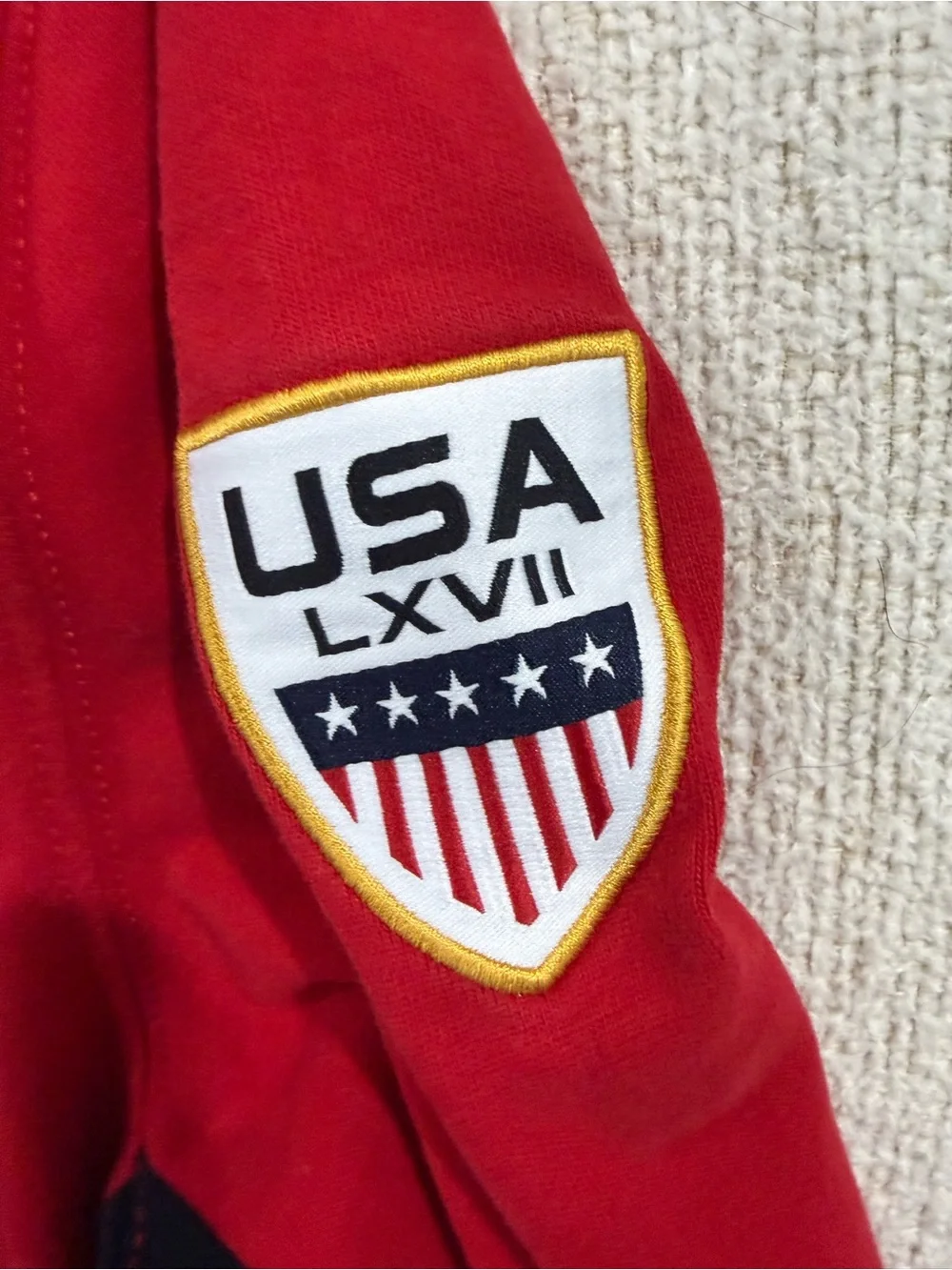 Polo Ralph Lauren Olympics Team USA Embroidered Rugby Polo Shirt Size M
